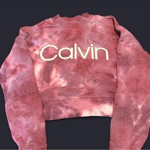 Calvin Klein Performance Pink Tie-Dye Sweatshirt